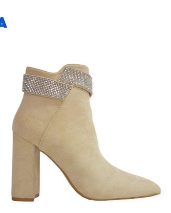 bota de senhora com brilhantes