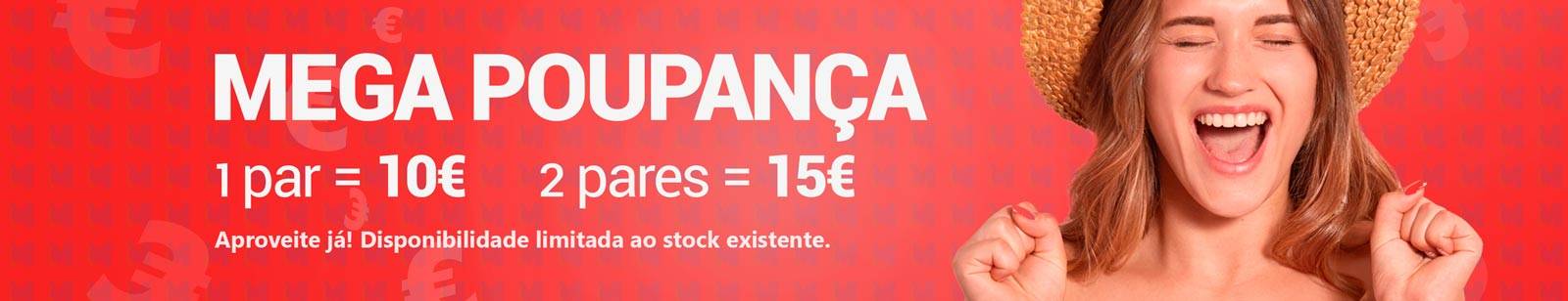 Banner Mega Poupança - Sapataria Mesquita