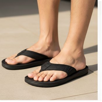 chinelo de homem(beppi) de enfiar no dedo em tecido cor preto