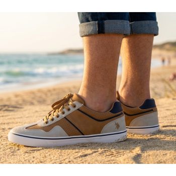 sapatilha para homem kalasity com picotado cor khaki