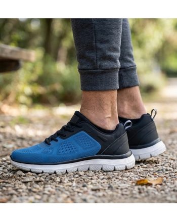 sapatilha para homem de desporto (double memory)azul com preto