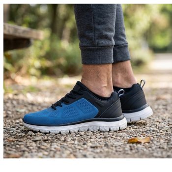 sapatilha para homem de desporto (double memory)azul com preto