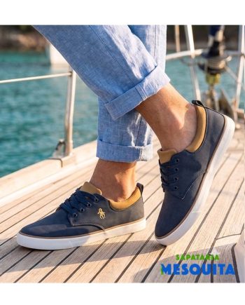 sapatilha para homem kalasity (2672)lisa cor azul