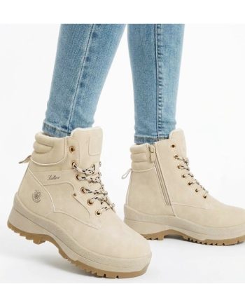 bota de senhora desportiva saltars cor bege